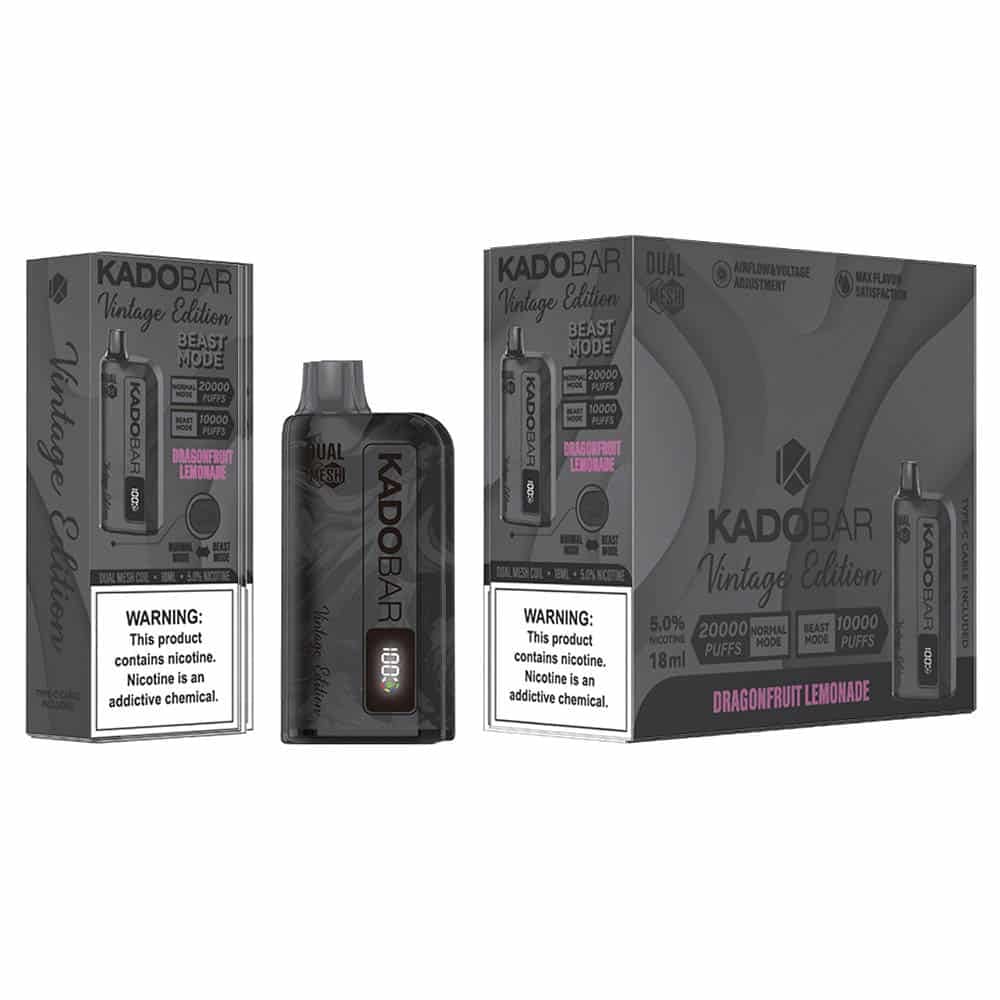 KADOBAR Vintage Edition Dragonfruit Lemonade 20000 puffs.