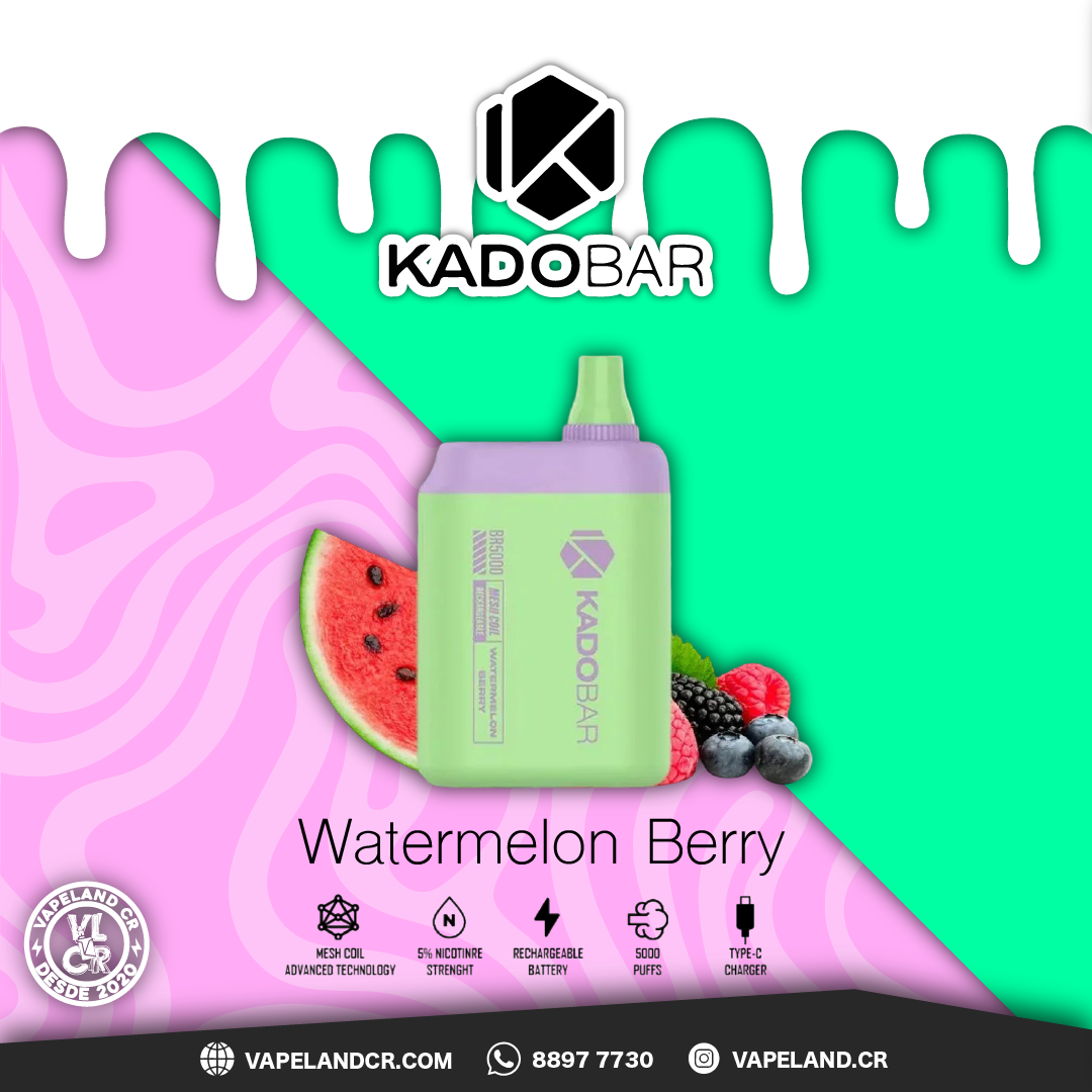 KADOBAR Watermelon Berry 5000 puffs.