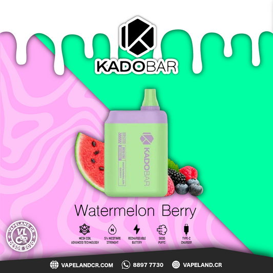 KADOBAR Watermelon Berry 5000 puffs.