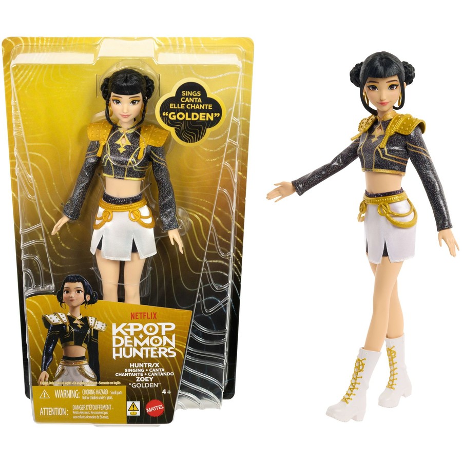 KPOP Demon Hunters Huntrix Cantante Zoey ¨Golden¨ Mattel.