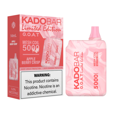 Kadobar Limited Edition Apple Berry Crisp 5000 puffs.