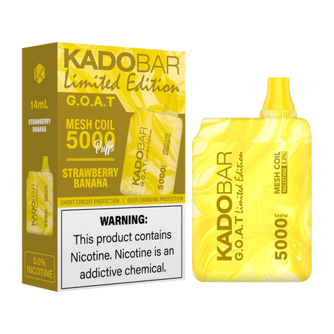 Kadobar Limited Edition Strawberry Banana 5000 puffs.