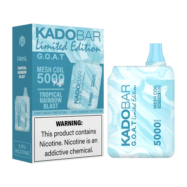 Kadobar Limited Edition Tropical Rainbow Blast 5000 puffs.