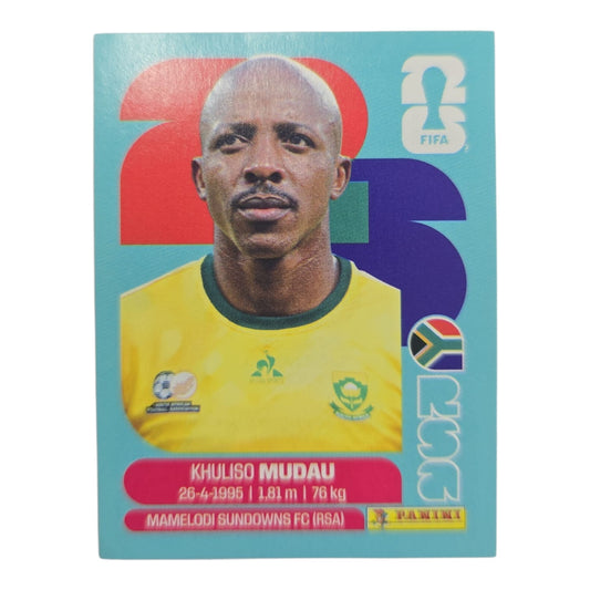 Khuliso Mudau RSA 9 Mundial 2026 Panini.