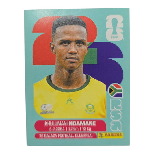 Khulumani Ndamane RSA 7 Mundial 2026 Panini.
