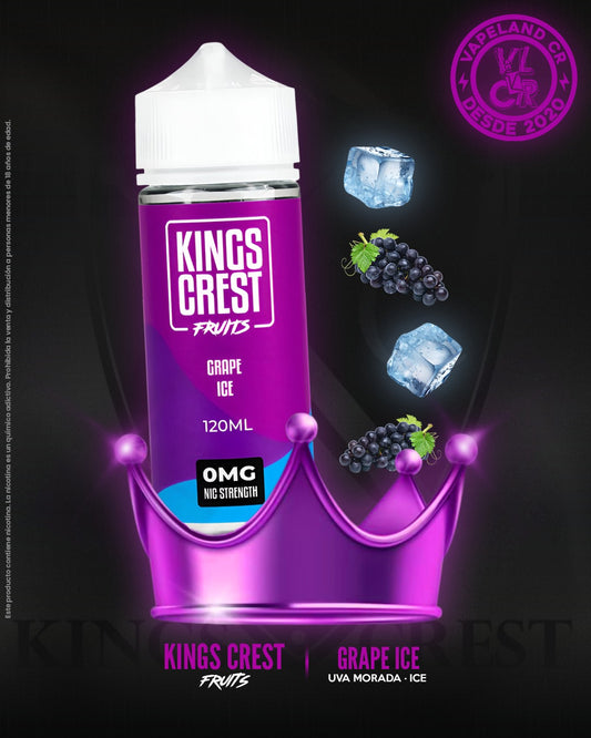 Kings Crest Fruits Grape Ice 3mg y 6mg.
