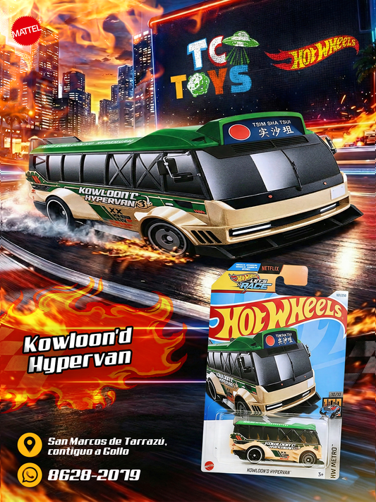Hot Wheels Kowloon'd Hypervan Verde.