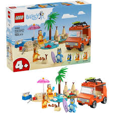 Lego Bluey La Playa de Bluey y el Viaje Familiar en Coche 11202.