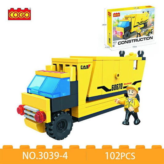 Lego COGO Construction Heavy Transport Vehicle 3039-4.