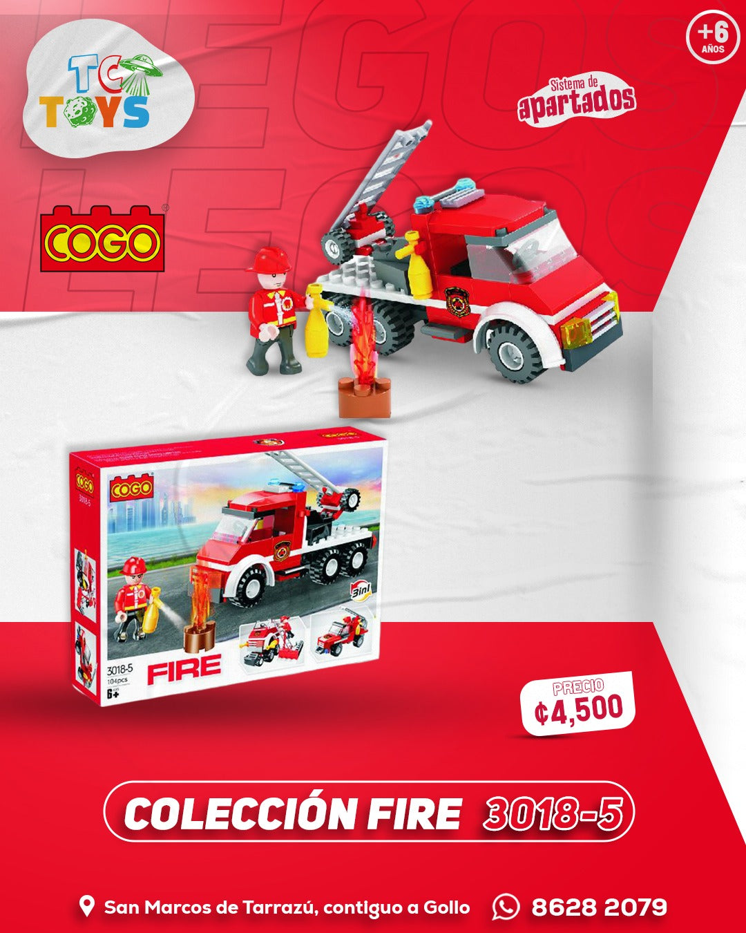 Lego COGO Fire 3 in 1 3018-5.