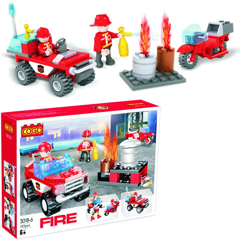 Lego COGO Fire 3 in 1 3018-6.