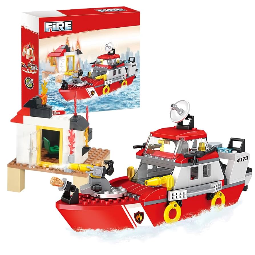 Lego COGO Fire Fireboat 4173.