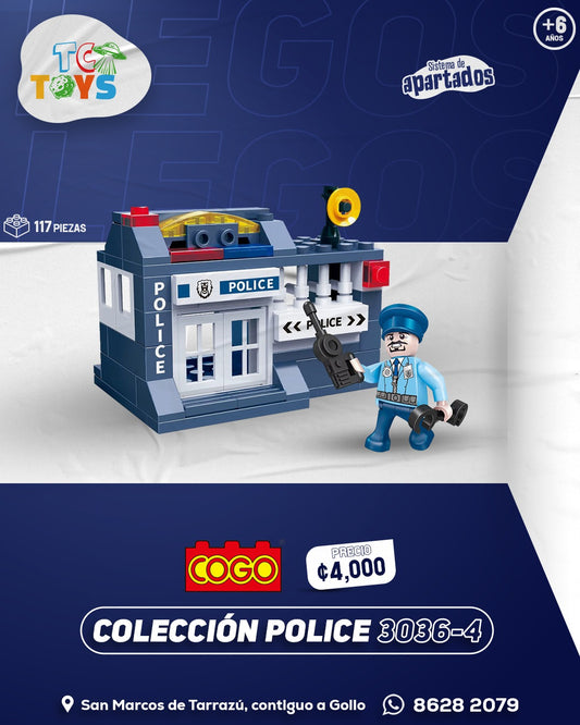 Lego COGO Police Control Room 3036-4.