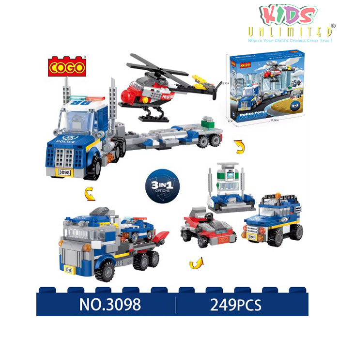 Lego COGO Police Force NeoTown 3 in 1 3098.