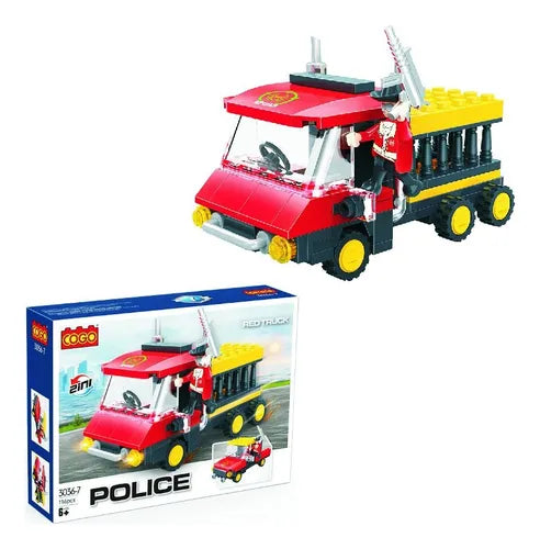 Lego COGO Police Red Truck 3036-7.