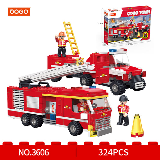 Lego COGO Town Fire Rescue Squad 3606.