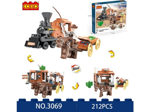 Lego COGO Tren del Oeste 3069.