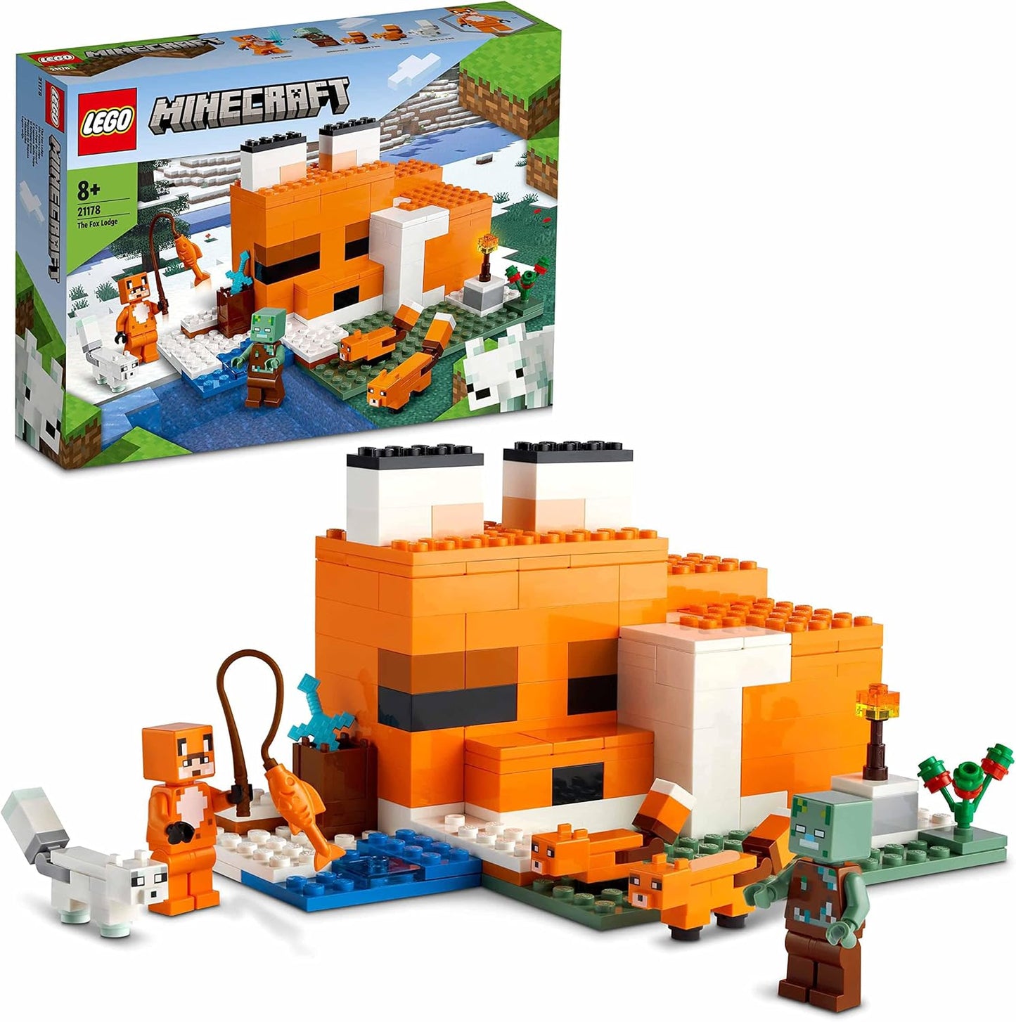 Lego Minecraft The Fox Lodge 21178.