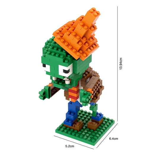 Lego Plantas VS Zombies Zombie con Cono En Cabeza.