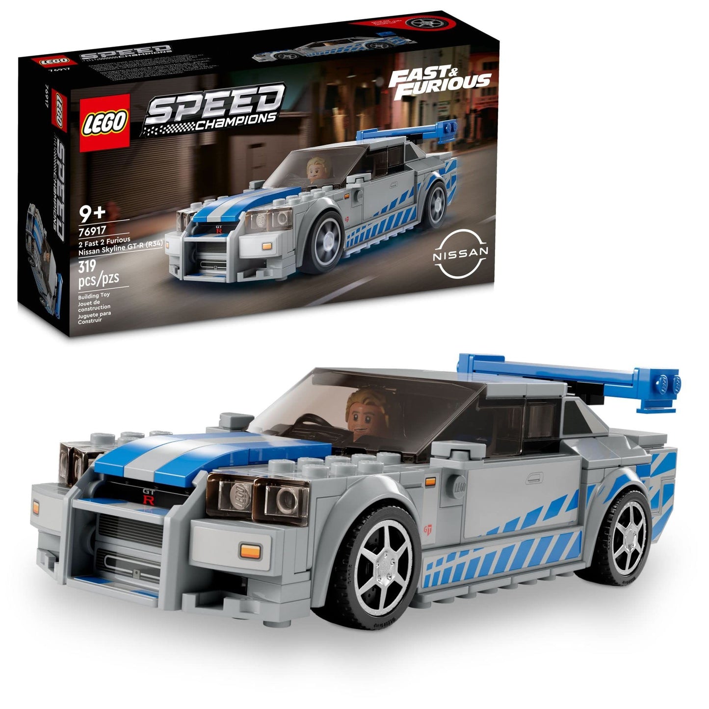 Lego Speed Champions Rápidos y Furiosos Nissan Skyline GT-R (R34).
