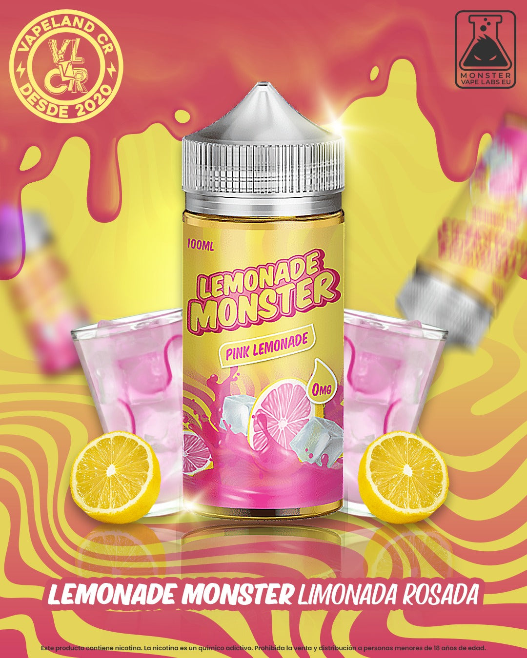 Lemonade Monster Pink Lemonade 3mg y 6mg.