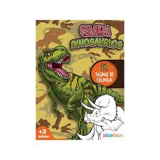 Libro Colorea Dinosaurios Sicoben.