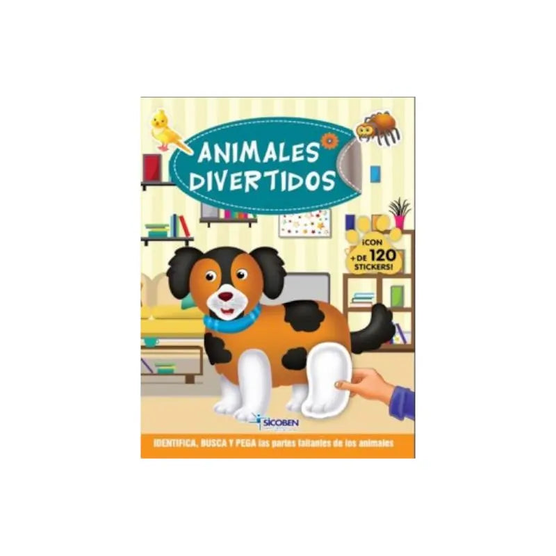 Libro Creando Animales Divertidos Libro de Stickers Sicoben.