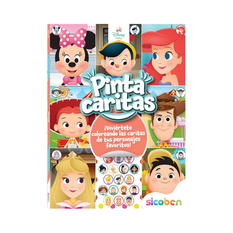 Libro Disney Baby Pinta Caritas Sicoben.