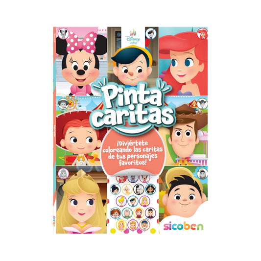 Libro Disney Baby Pinta Caritas Sicoben.