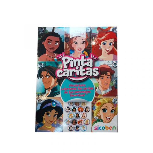 Libro Disney Princesas Pinta Caritas Sicoben.