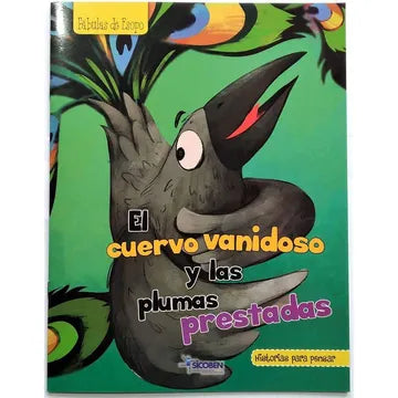 Libro El cuervo Vanidoso y las Plumas Prestadas Sicoben.