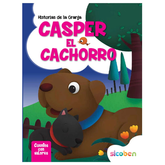 Libro Historias de la Granja Casper El Cachorro Sicoben.