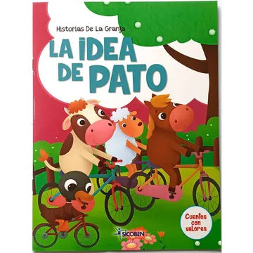 Libro Historias de la Granja La Idea de Pato Sicoben.