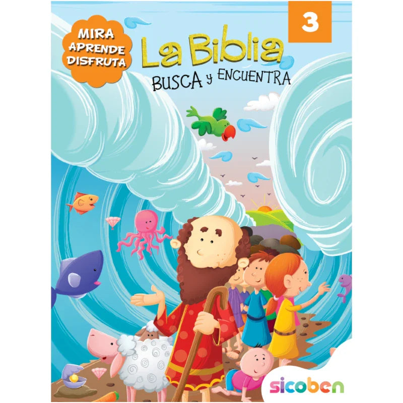 Libro La Biblia Busca y Encuentra 3 Sicoben.