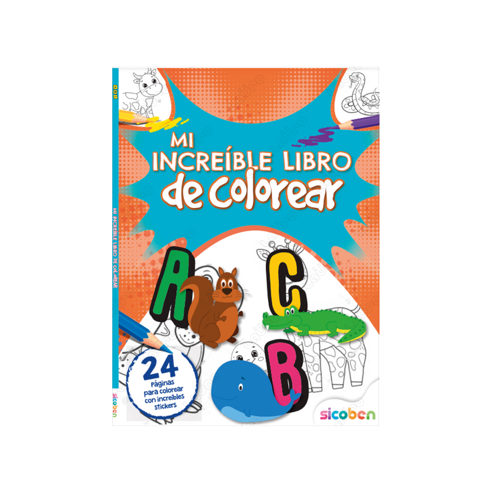 Libro Mi Increíble Libro de Colorear Sicoben.
