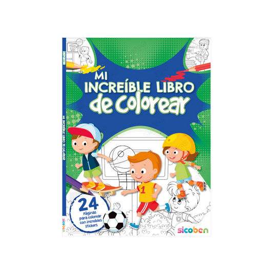 Libro Mi Increíble Libro de Colorear Sicoben.