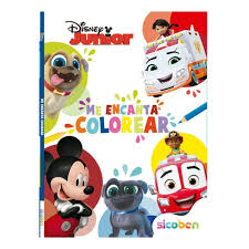 Libro para Colorear Disney Junior Me Encanta Colorear Sicoben.