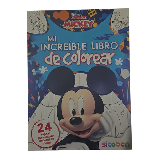 Libro para Colorear Disney Junior Mickey Sicoben.