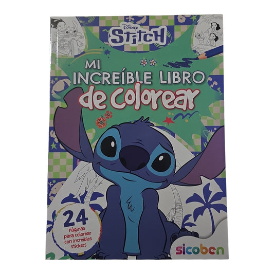 Libro para Colorear Disney Stitch Sicoben.