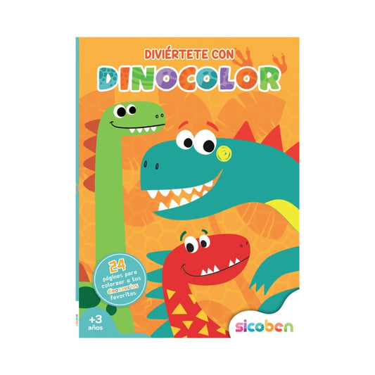 Libro para Colorear Diviértete con Dinocolor.