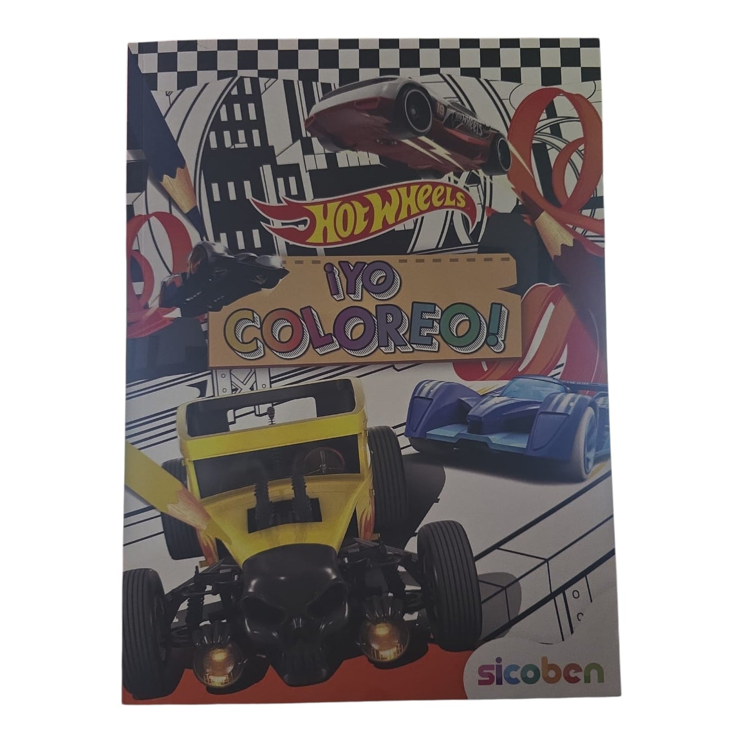 Libro para Colorear Hot Wheels ¡Yo Coloreo! Sicoben.