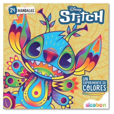 Libro para Colorear de Mándalas Disney Stitch Sicoben.