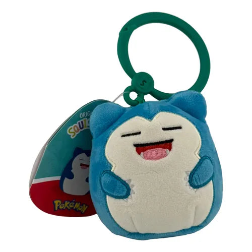 Llavero Peluche Squishmallows Pokémon Snorlax.