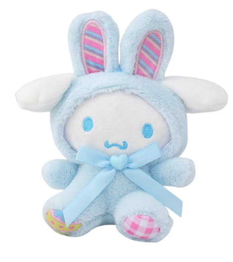 Llavero de Peluche Cinnamoroll Disfrazado de Conejo.