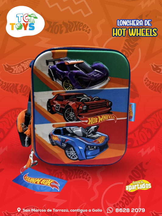 Lonchera Dura Original Hot Wheels.