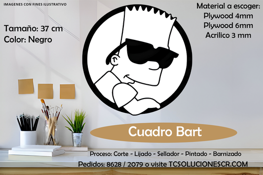 Cuadro Los Simpson Bart 1