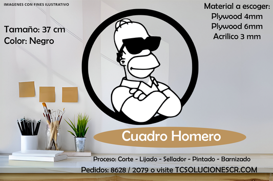 Cuadro Los Simpson Homero 1