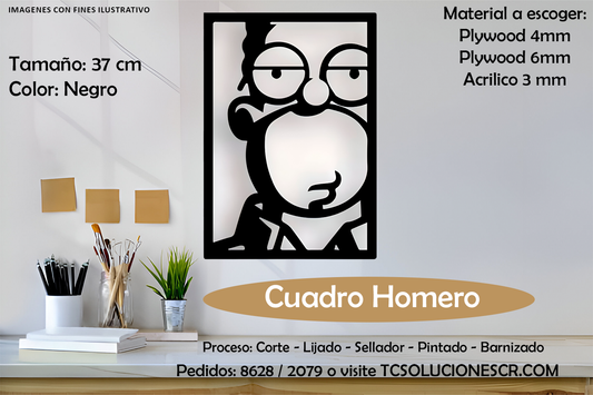 Cuadro Los Simpson Homero 2