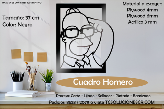 Cuadro Los Simpon Homero 3