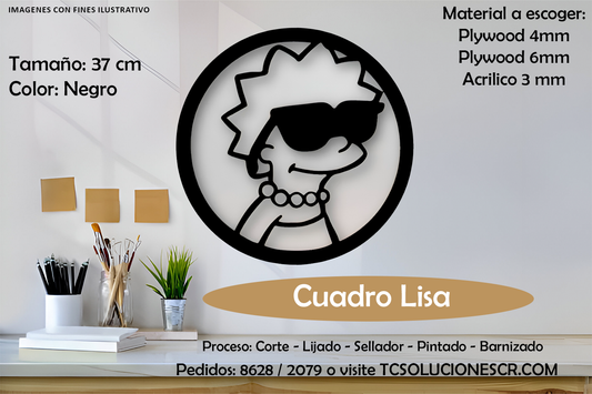 Cuadro Los Simpson Lisa 1